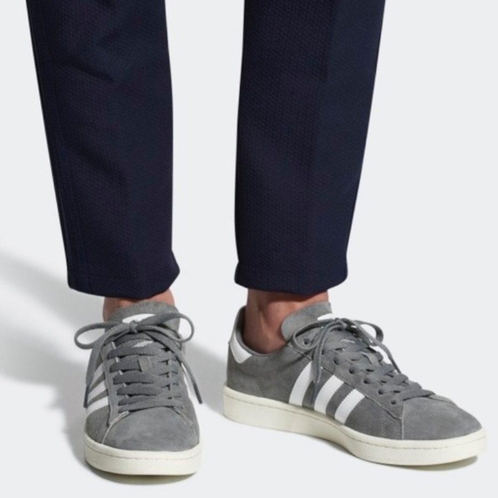 Adidas Mens Campus Shoes in Grey